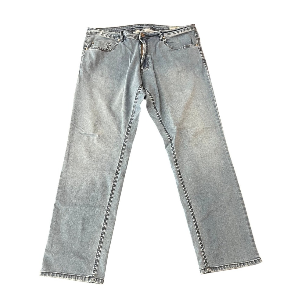 Buffalo David Bitton Axel Slim Stretch Jeans Mens 40x32 Light Wash Blue (1026)